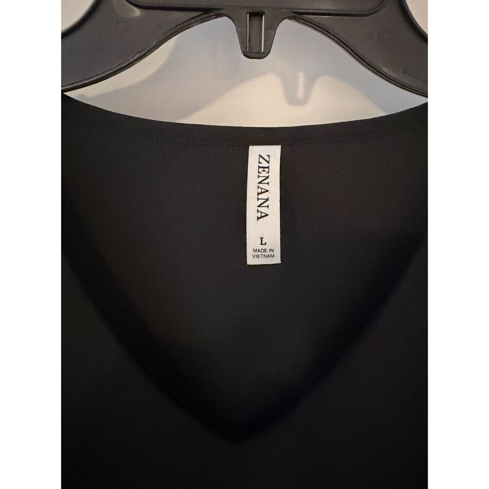 Zenana Black Top – Size Large - Picture 2 of 4